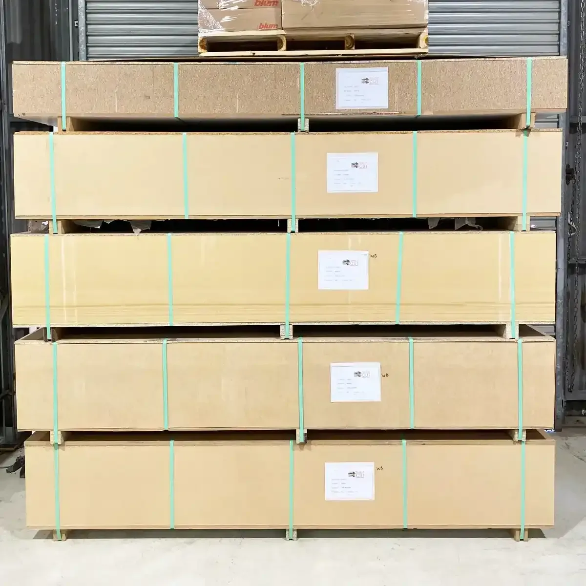 Precision cut-to-size cabinetry supplies, safely packaged and delivered.