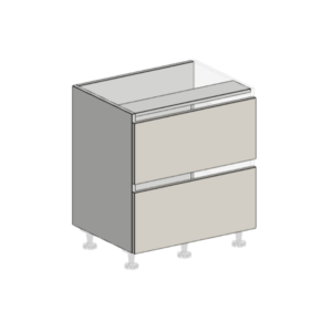 Clearly see drawer face and door margins being applied