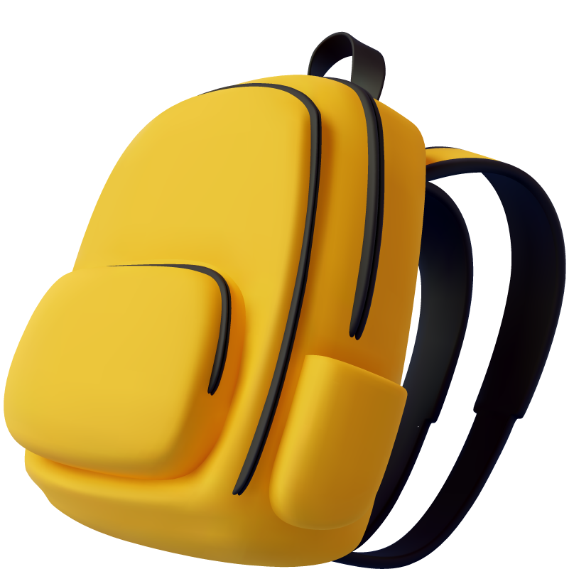 Backpack, representing students.