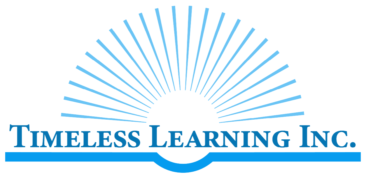 Timeless Learning, Inc. logo. Linked to About.