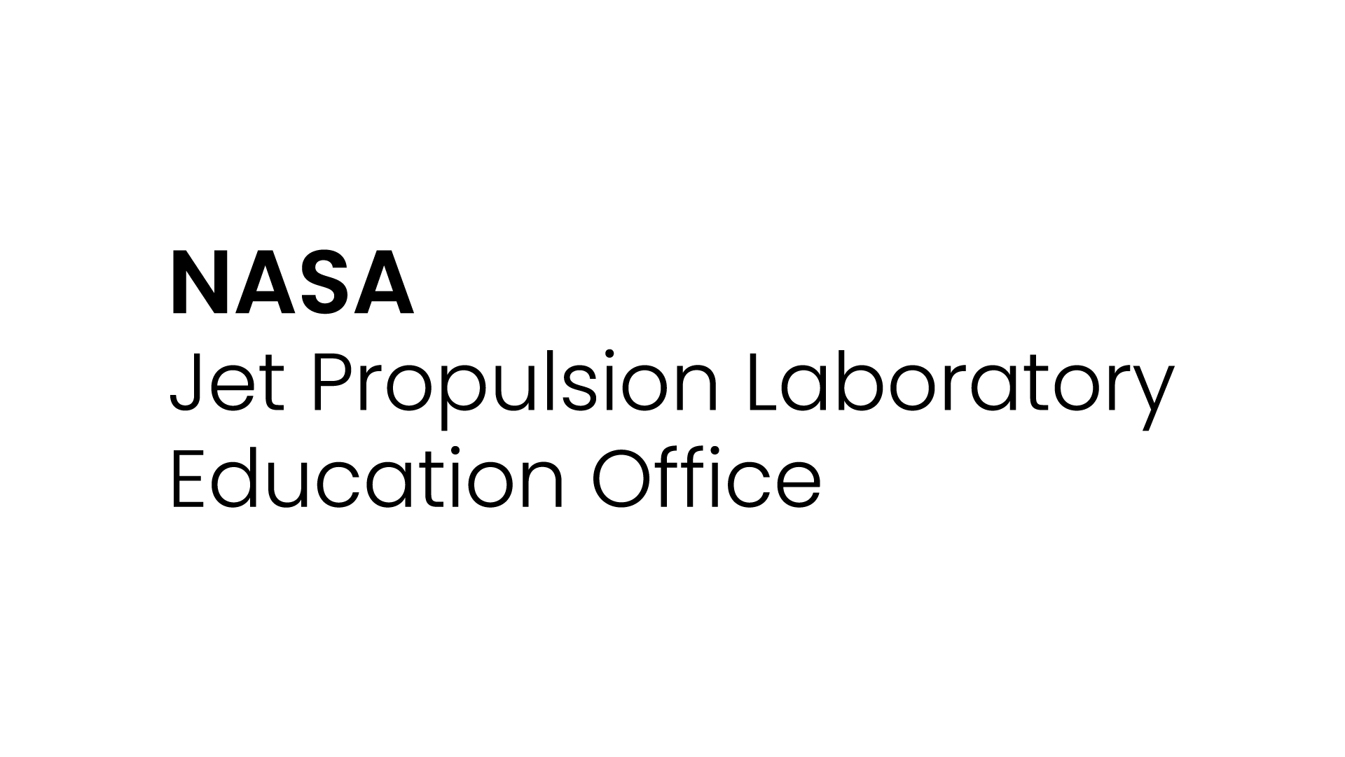 NASA Jet Propulsion Laboratory Education Office logo.