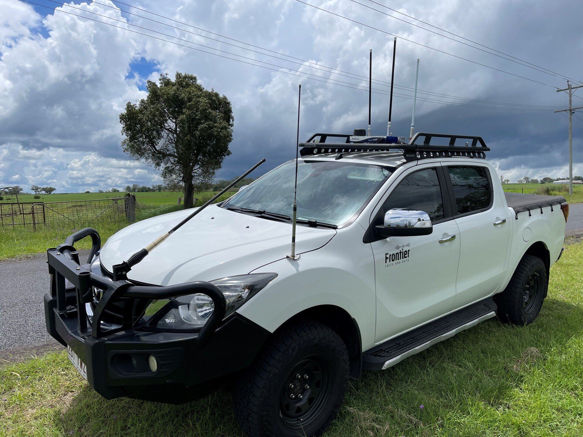 Network On Blue Background — Frontier Connect in Newtown, QLD