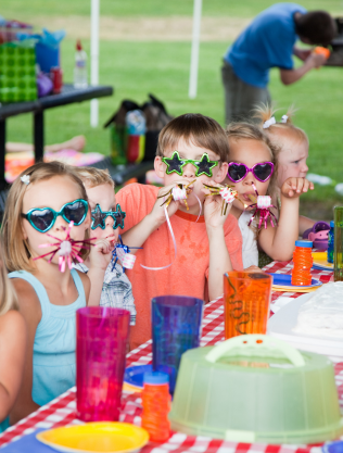 Children at a party