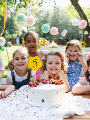 Image of children at a part