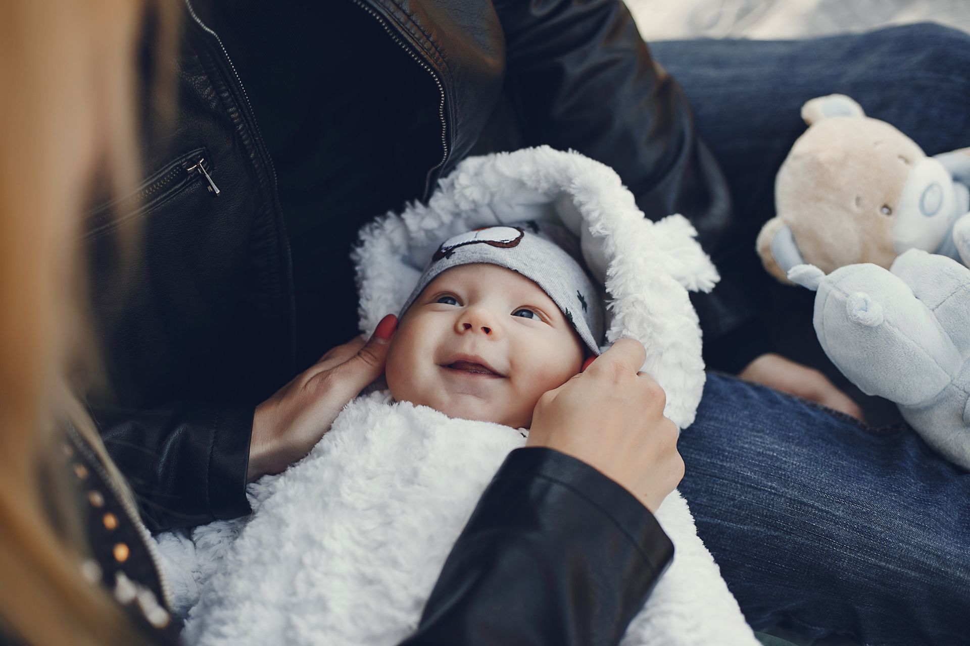 Newborn Boy Winter Dress Brown Color Woolen Stuff main image 1