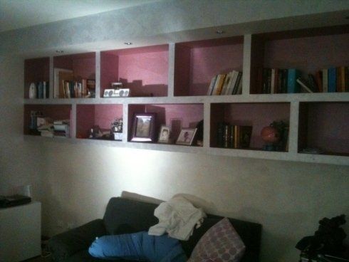 libreria in cartongesso