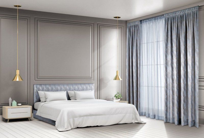 tenda moderna per la camera da letto