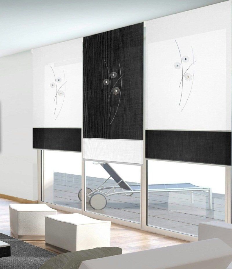 tende a pacchetto con decorazione floreale