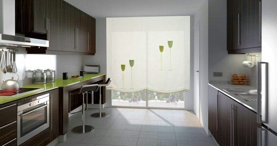 tende per la cucina