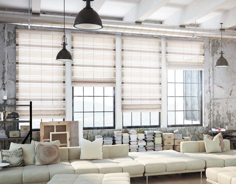 tende a pacchetto per interni in stile moderno