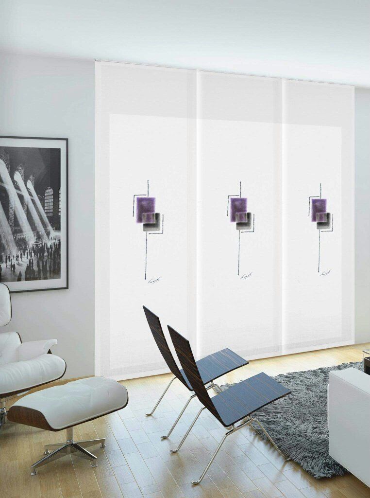 tenda a pannello per il soggiorno