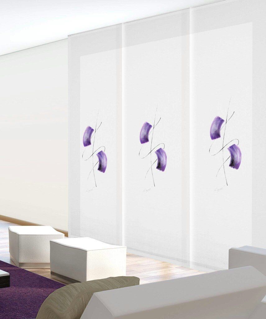 tenda a pannello personalizzate con decorazioni astratte