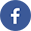 The facebook logo is in a blue circle on a white background.