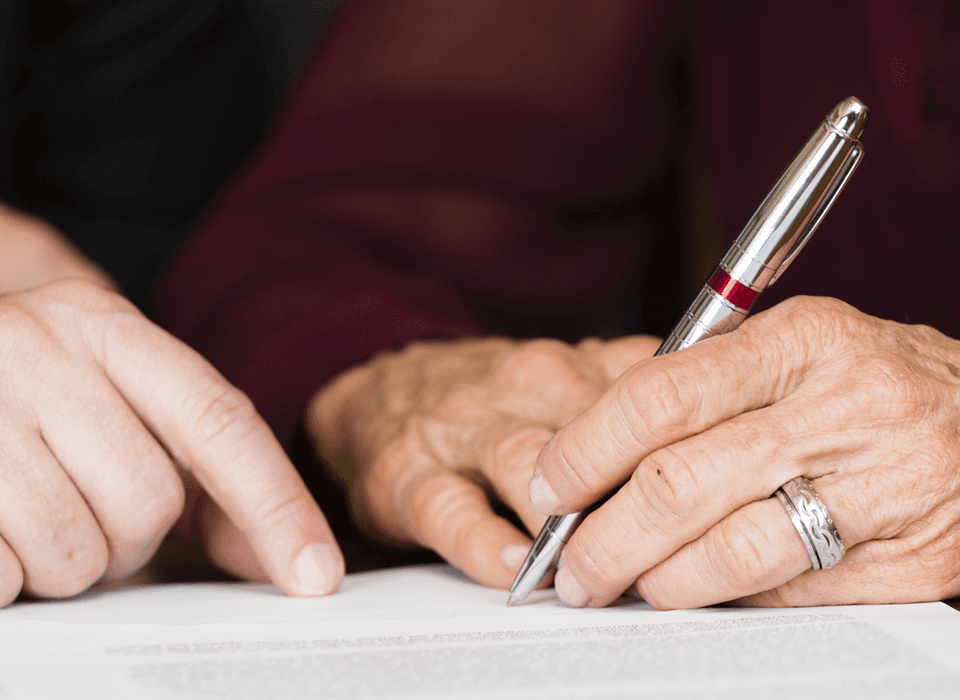 signing a tenancy agreement