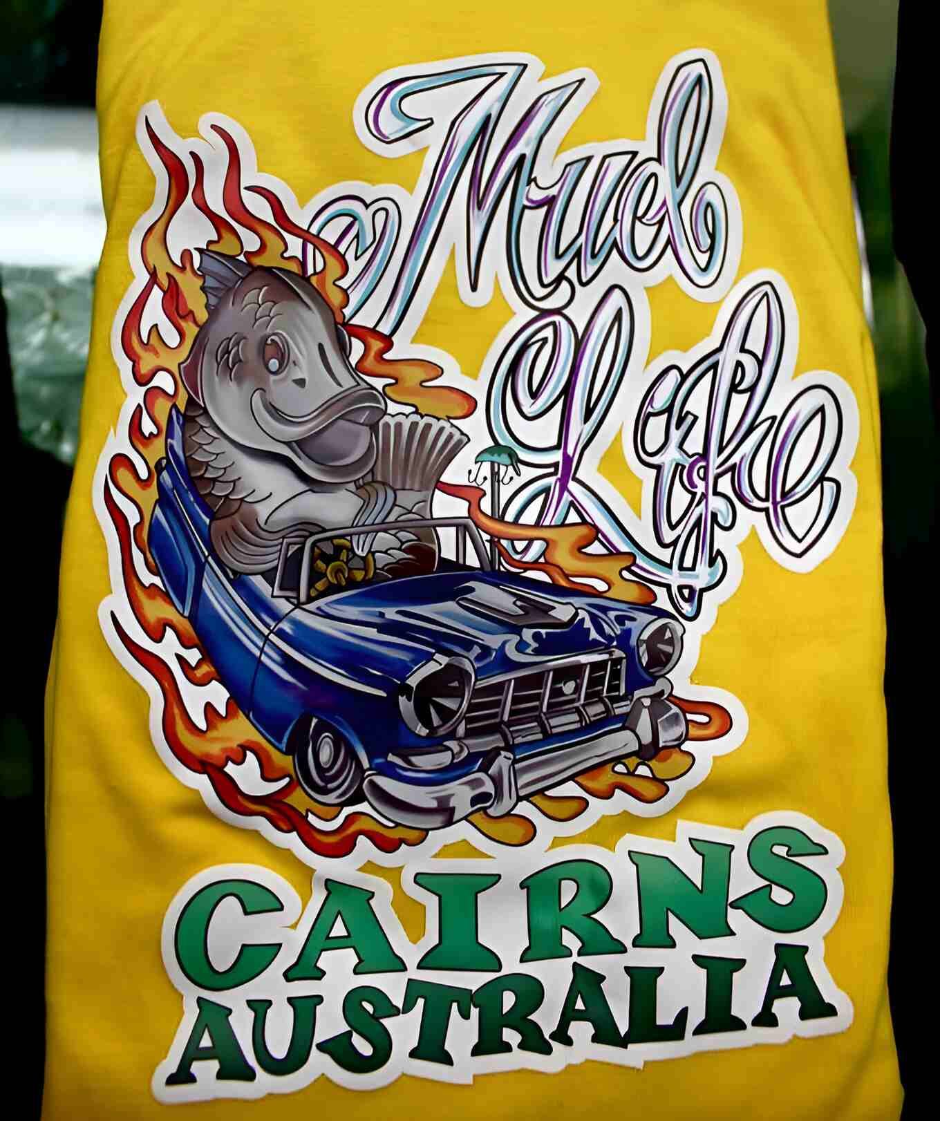 A Yellow Printed Shirt - Cairns Custom T-Shirts In Cairns City, QLD