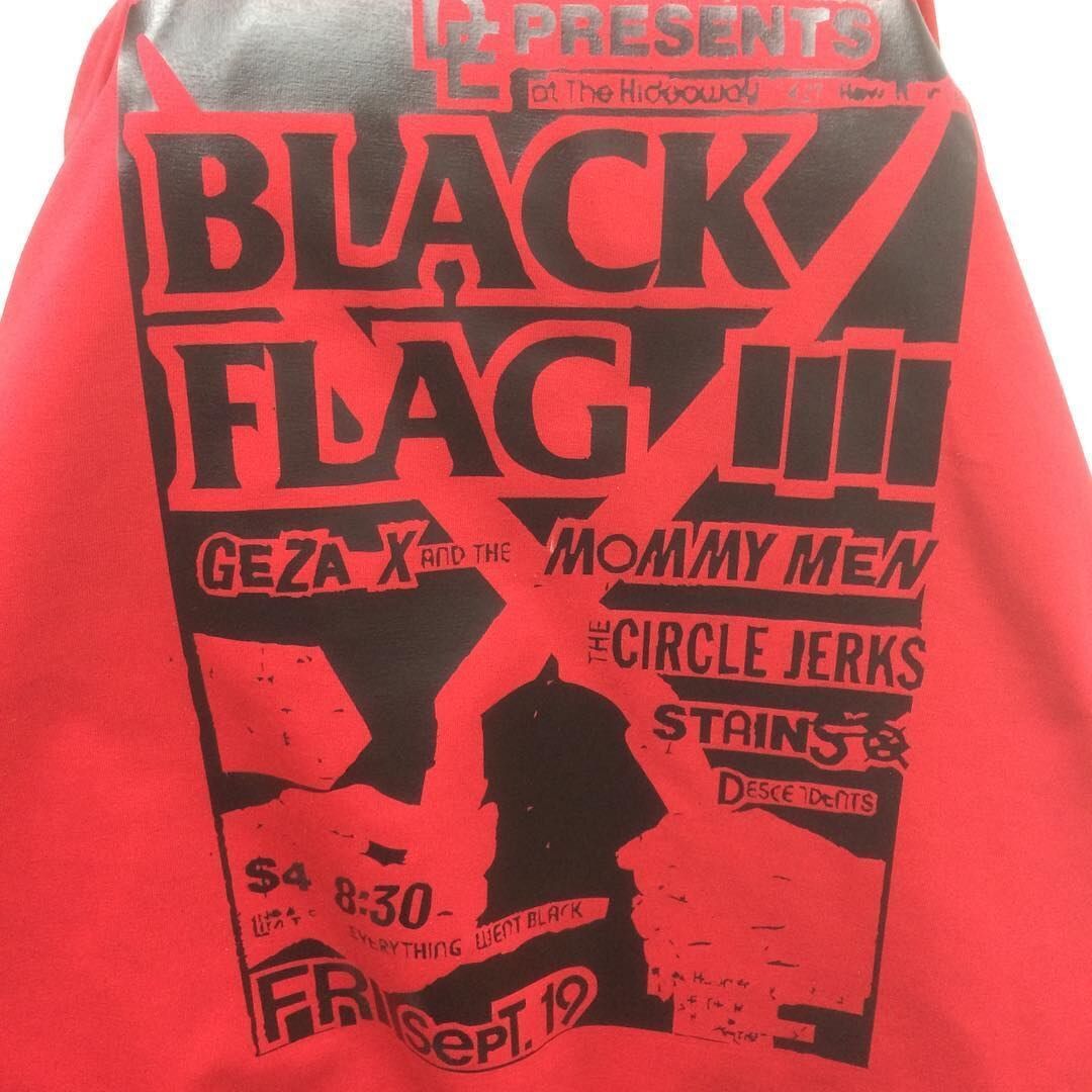 A Red And Black Poster For Black Flag Iii — Cairns Custom T-Shirts In Cairns City, QLD