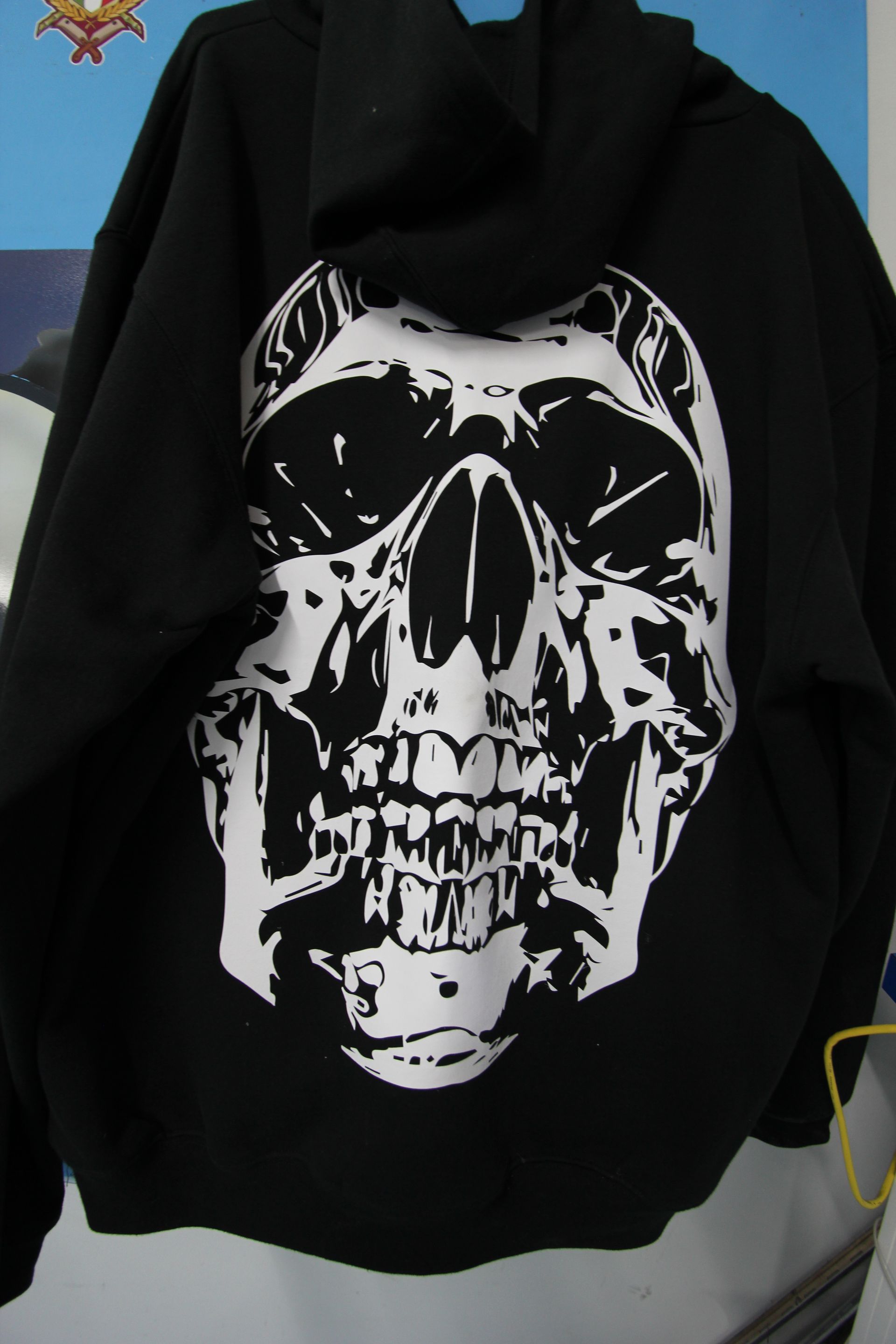 A Black Tshirt With A White Skull - Cairns Custom T-Shirts In Cairns City, QLD