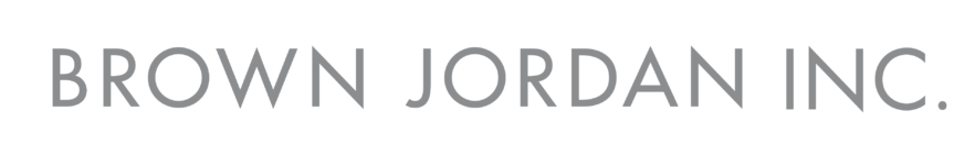 Brown Jordan Inc. text in gray on a white background.