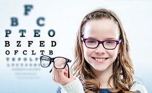 Vision Care - Girl with Glasses - North Andover, MA