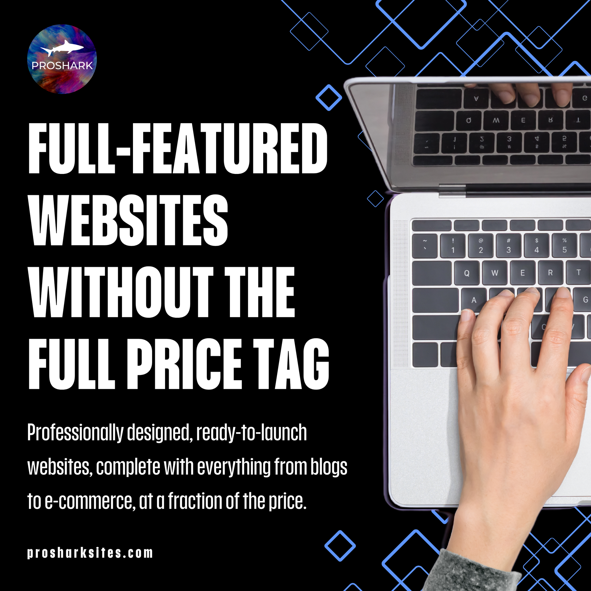 A full featured website without the full price tag