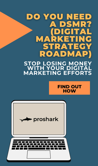 An advertisement for a digital marketing strategy roadmap