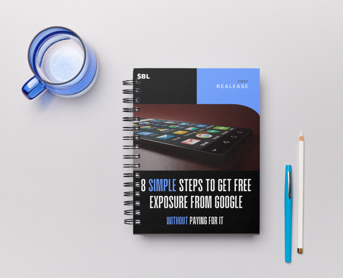 A book titled simple steps to get free exposure from google