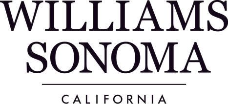 The logo for williams sonoma california is black and white.