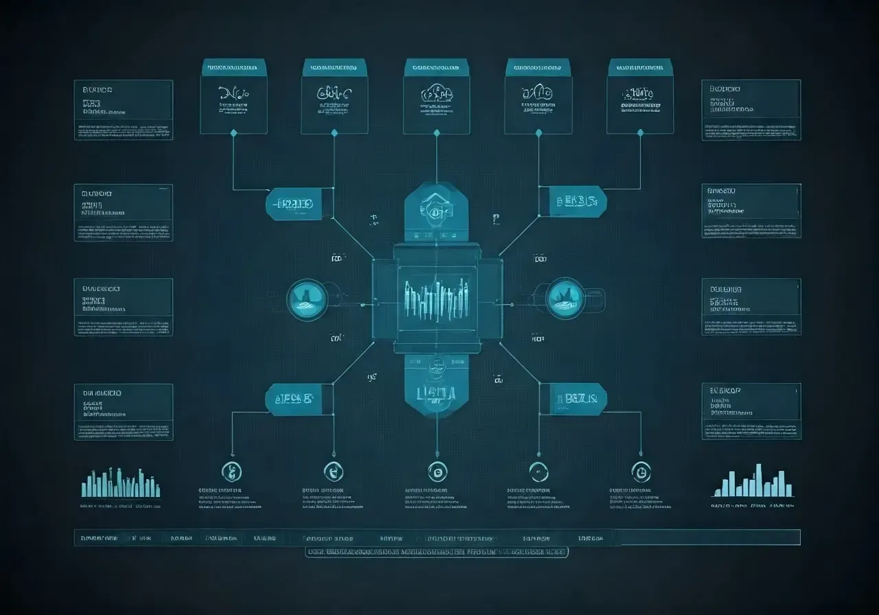A computer screen with a lot of icons on it