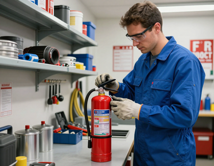 Mantenimiento y recarga de extinguidores