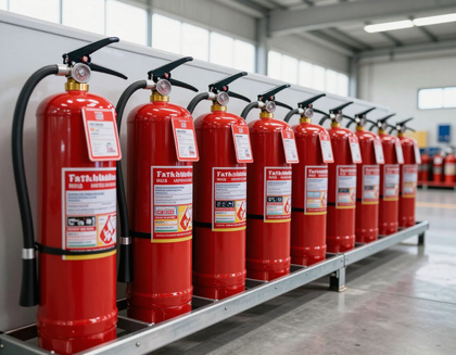 Extinguidores listos para entrega