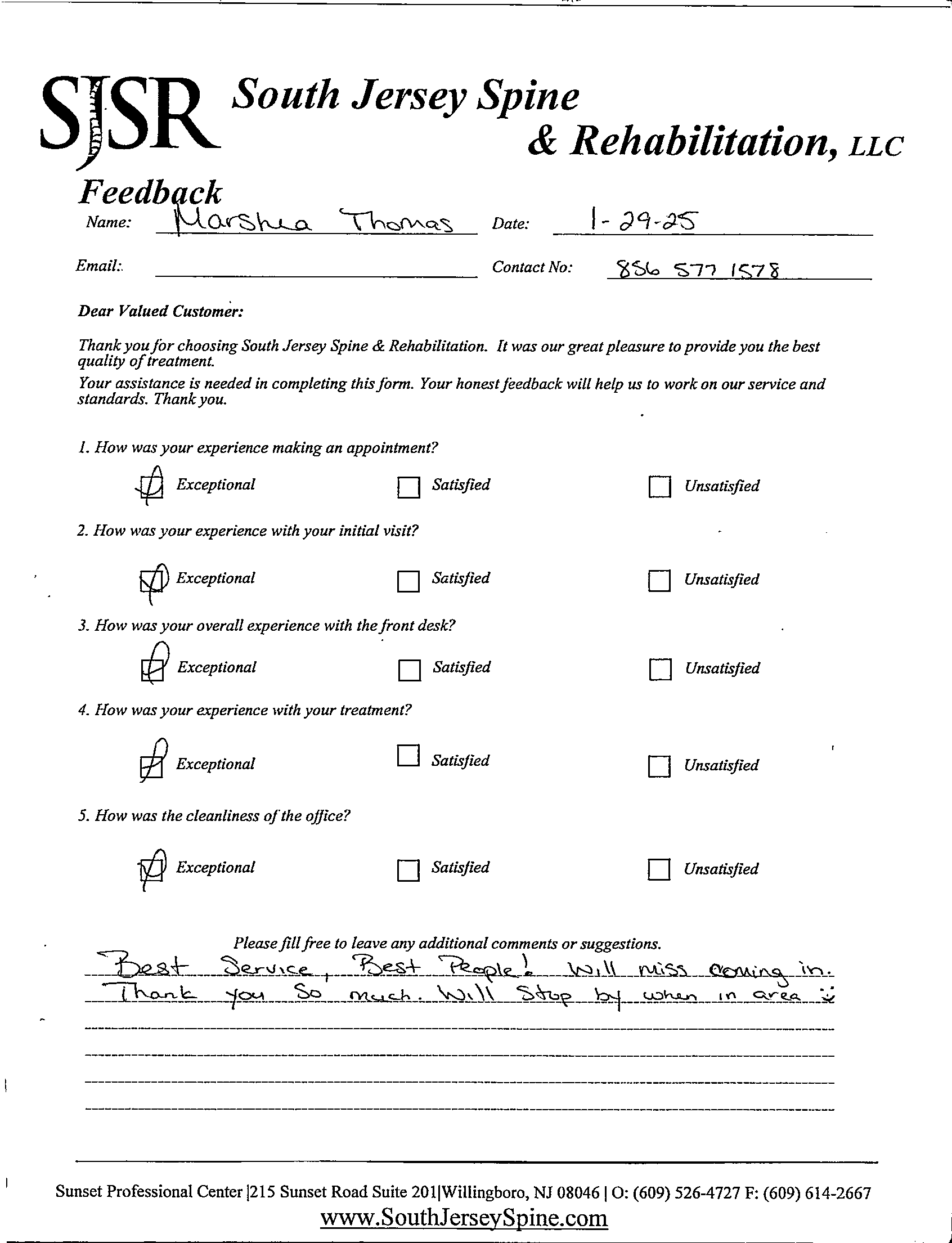 A black and white page of a document that says sisr south jersey spine & rehabilitation , llc.