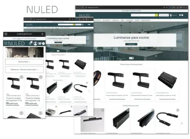 El sitio web del euro algodón se muestra en una computadora, tableta y teléfono.