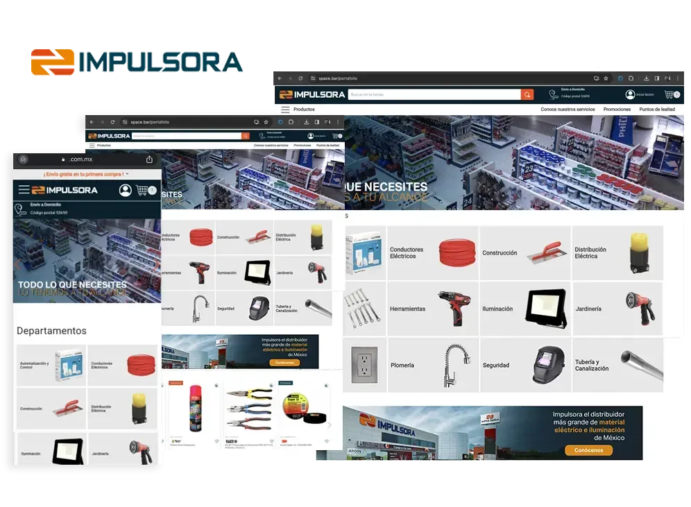 Impulsora, proveedor de material eléctrico, iluminación y ferretero