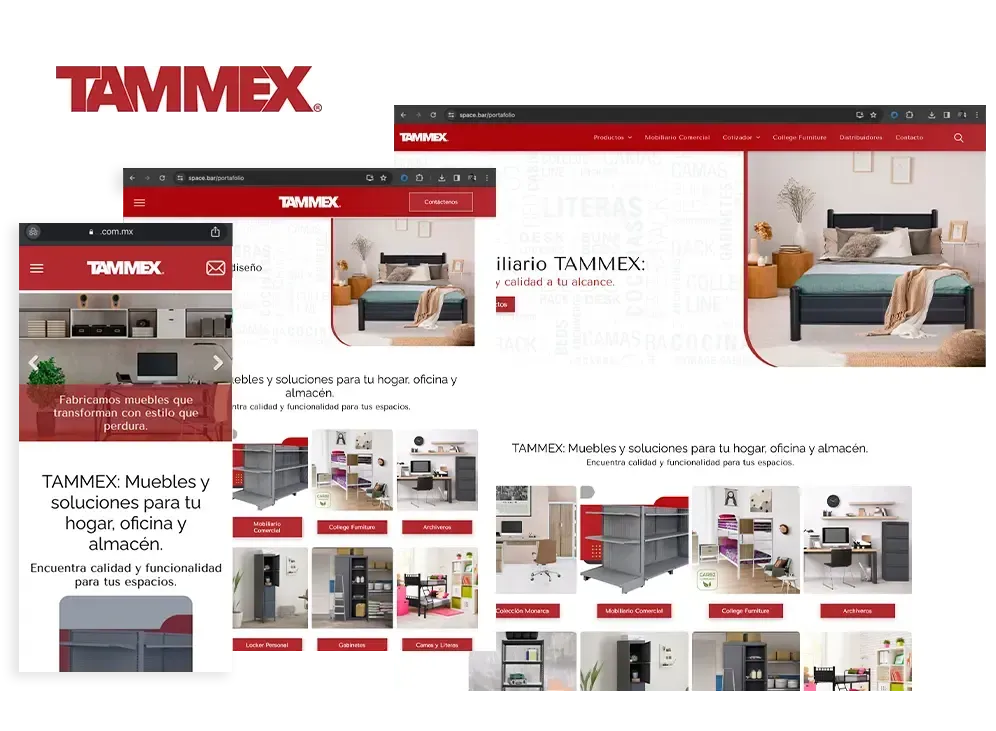 Tammex, muebles para hogar, oficina y almacén