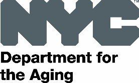 The nyc department for the aging logo is on a white background.