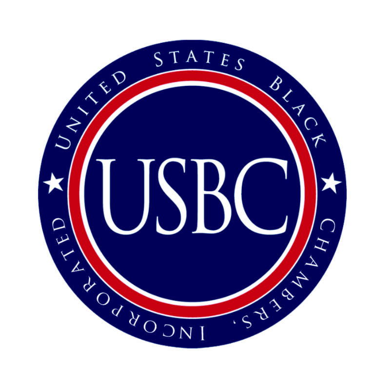 The logo for the united states black chamber of commerce
