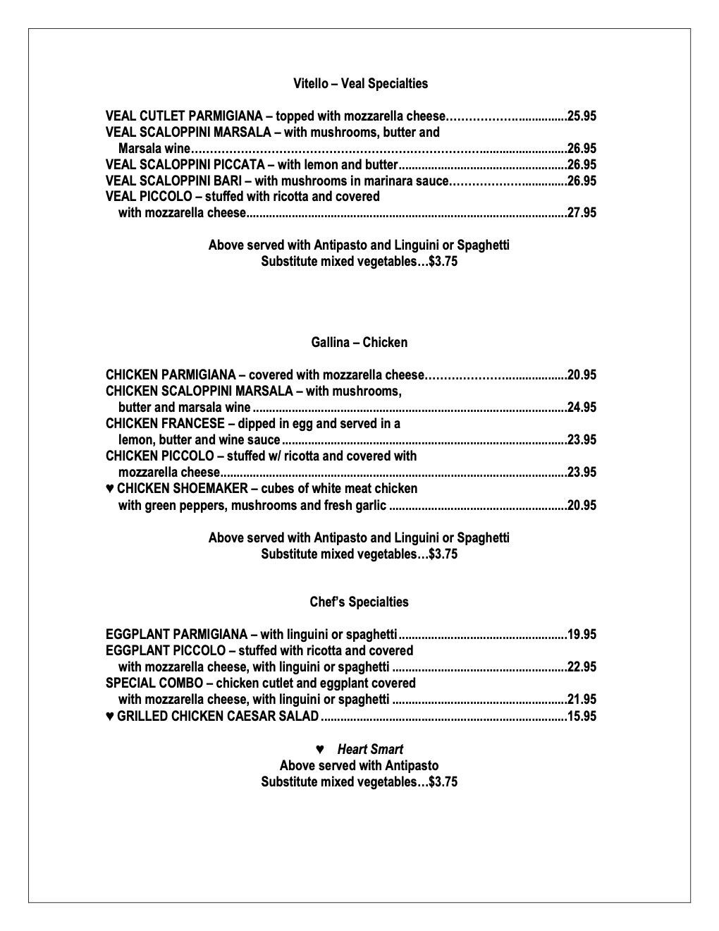 Lunch Piccolo Ristorante Bellmore, NY