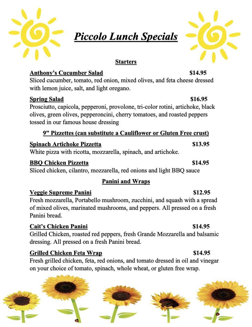 Piccolo's Ristorante Restaurant Bellmore NY Italian Restaurant