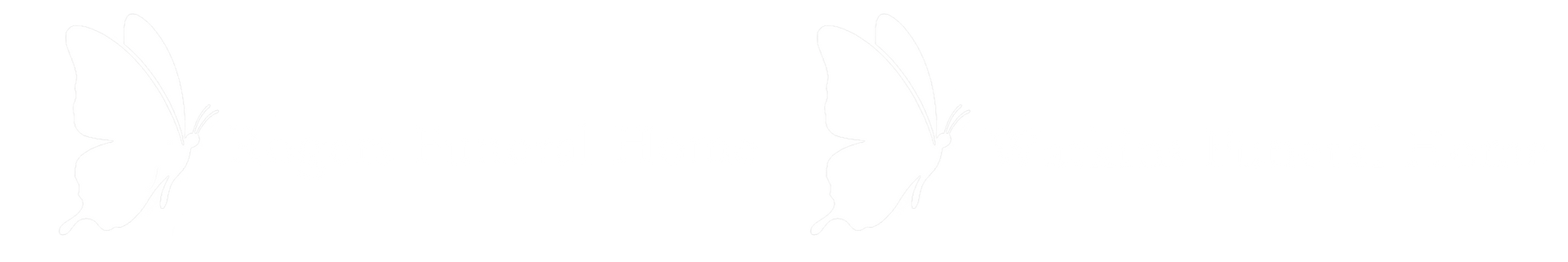 Logo of Rogers-Weldon Funeral Home with a butterfly silhouette.