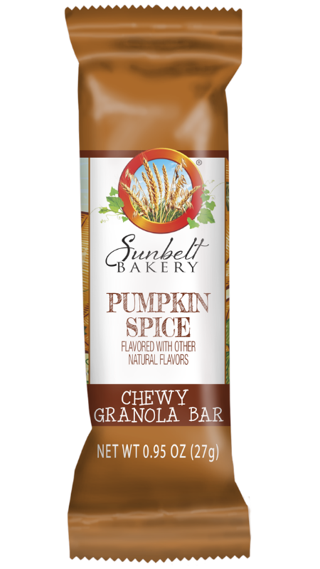 wrap of pumpkin spice chewy granola bars