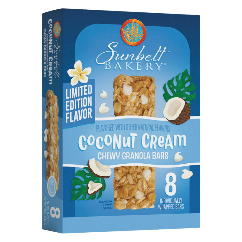 carton of coconut cream chewy granola bars