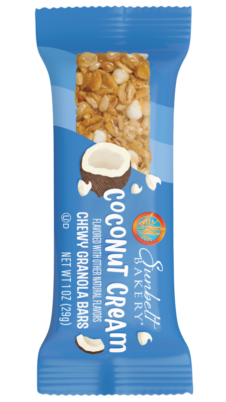 wrap of coconut cream chewy granola bar