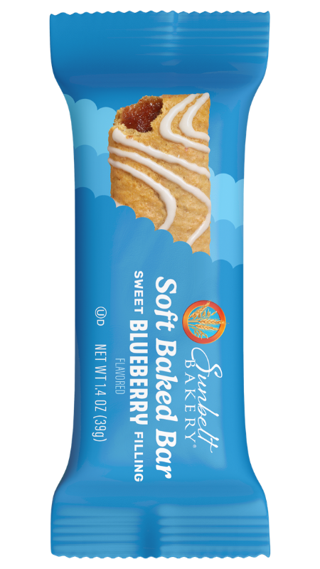 wrap of blueberry soft baked bars