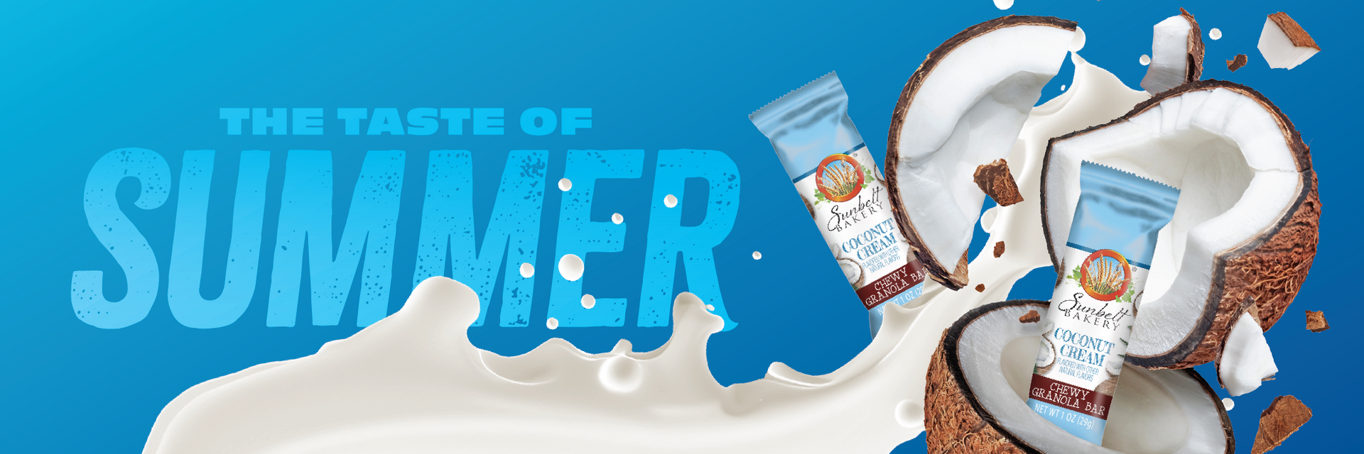 coconut cream seasonal banner