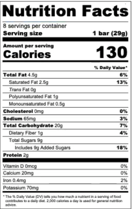 lemon meringue nutrition facts