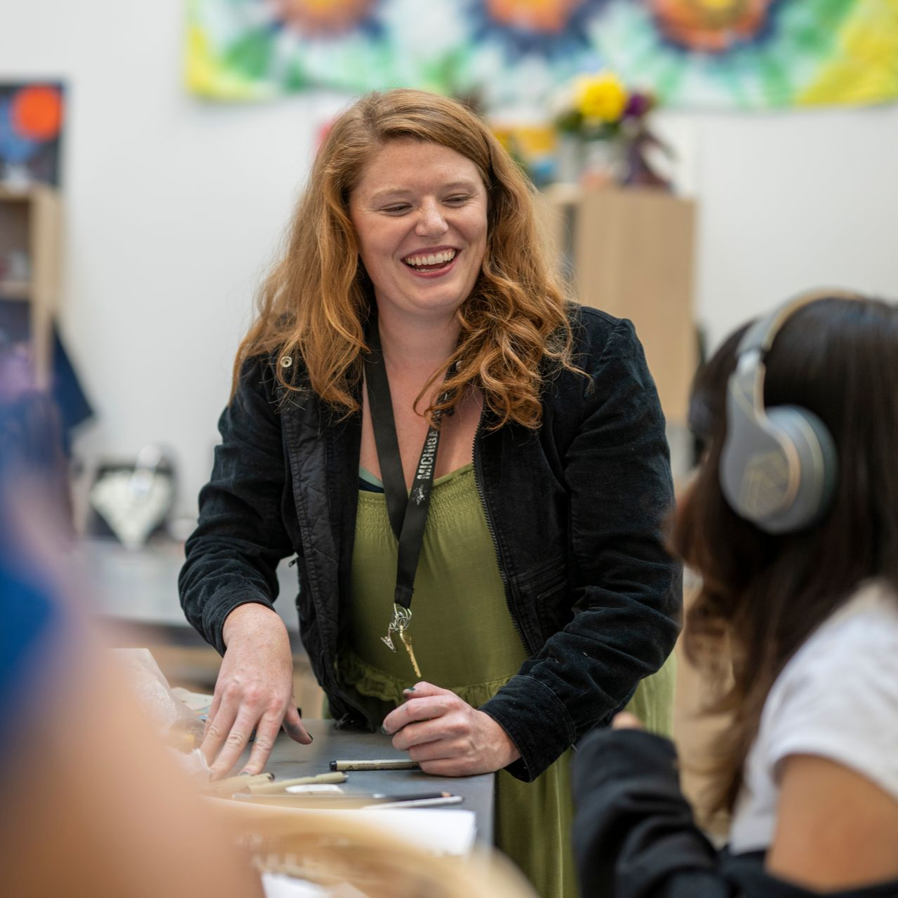AAC stock image of teacher in classroom