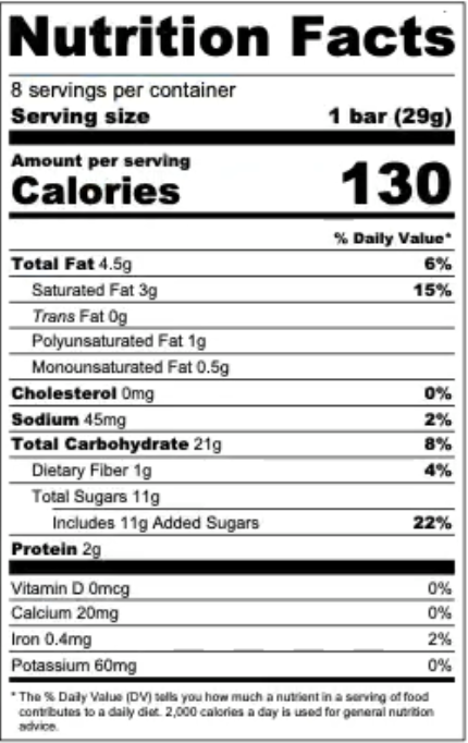 peaches and cream nutrition facts
