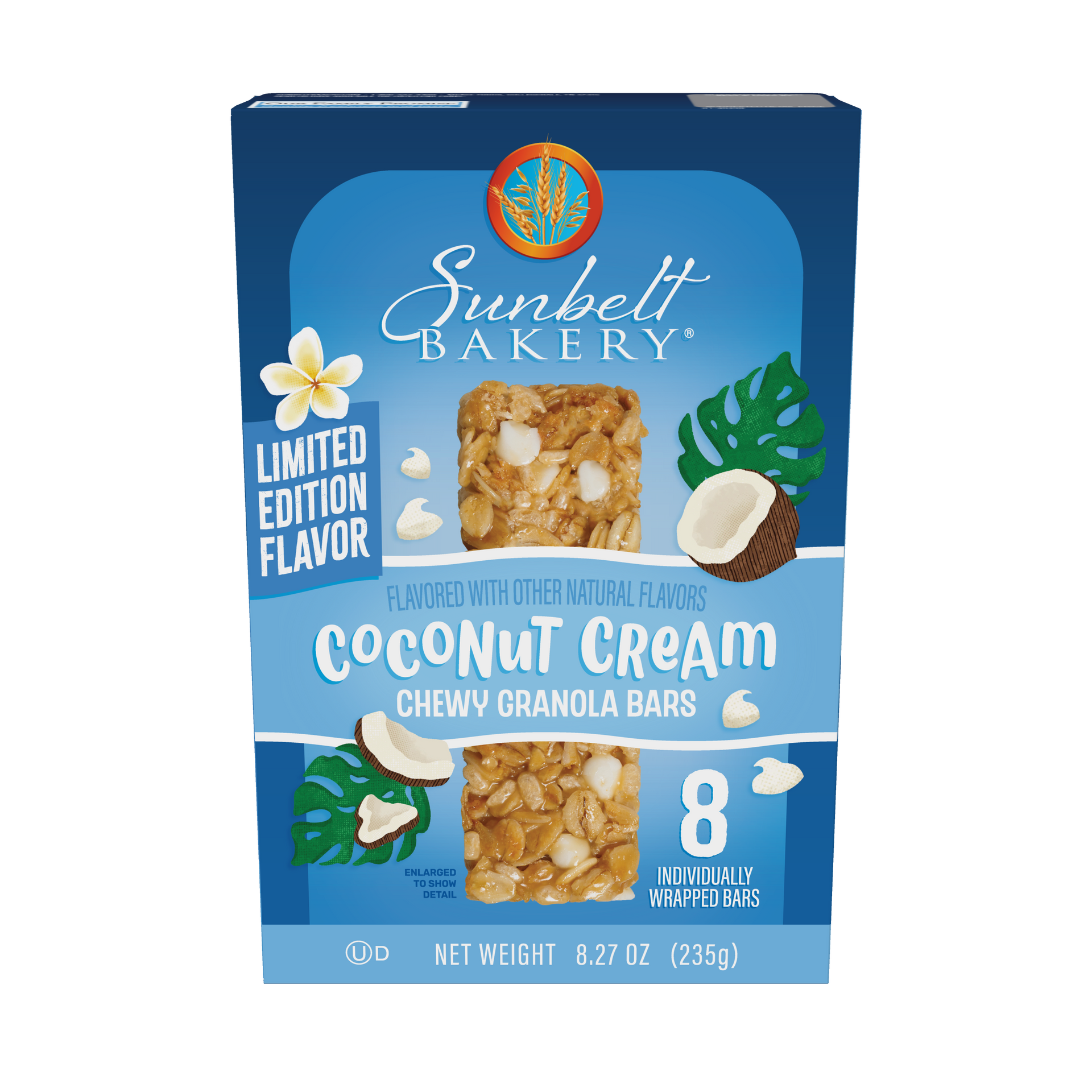 carton of coconut cream chewy granola bars