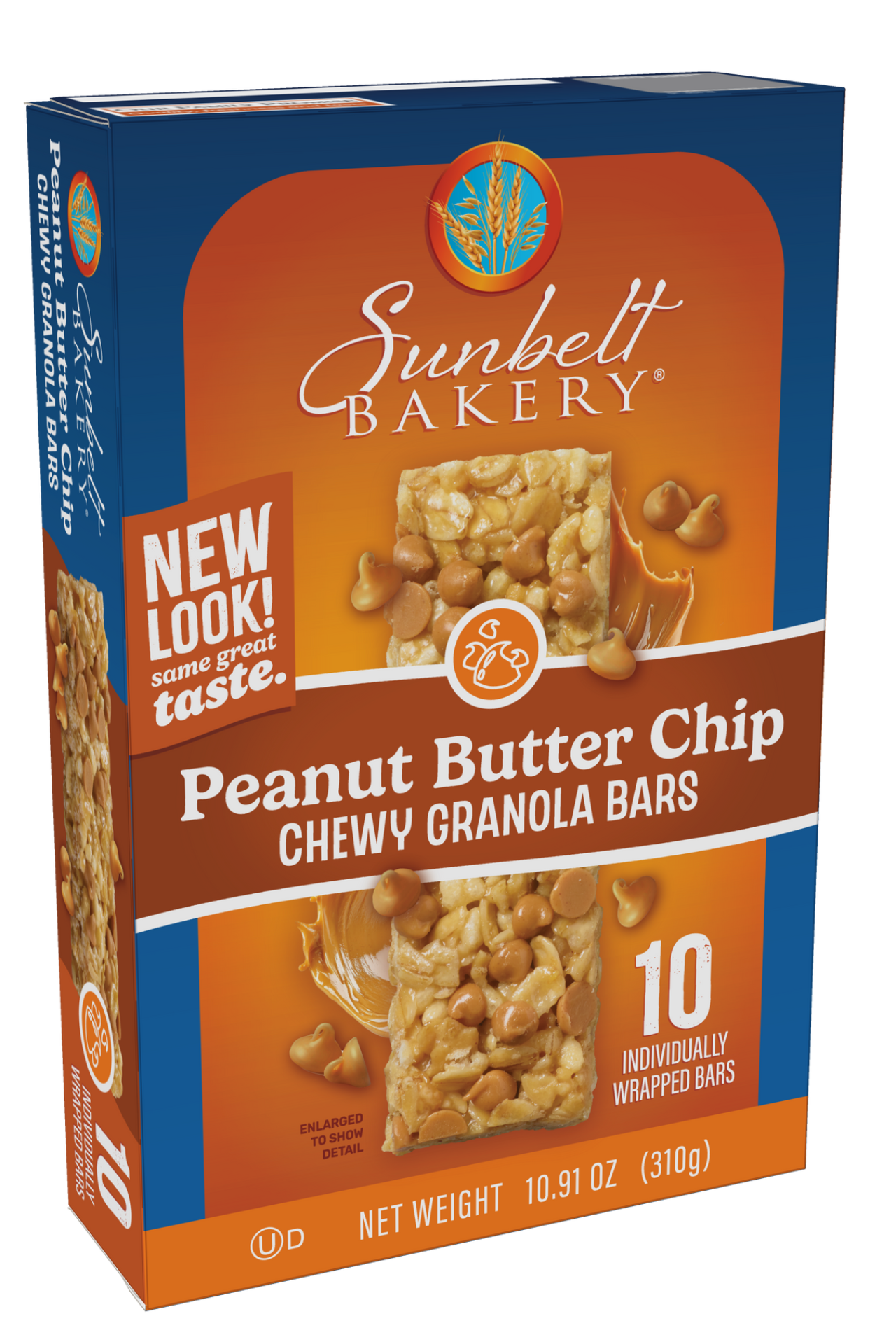 carton of peanut butter chip chewy granola bars