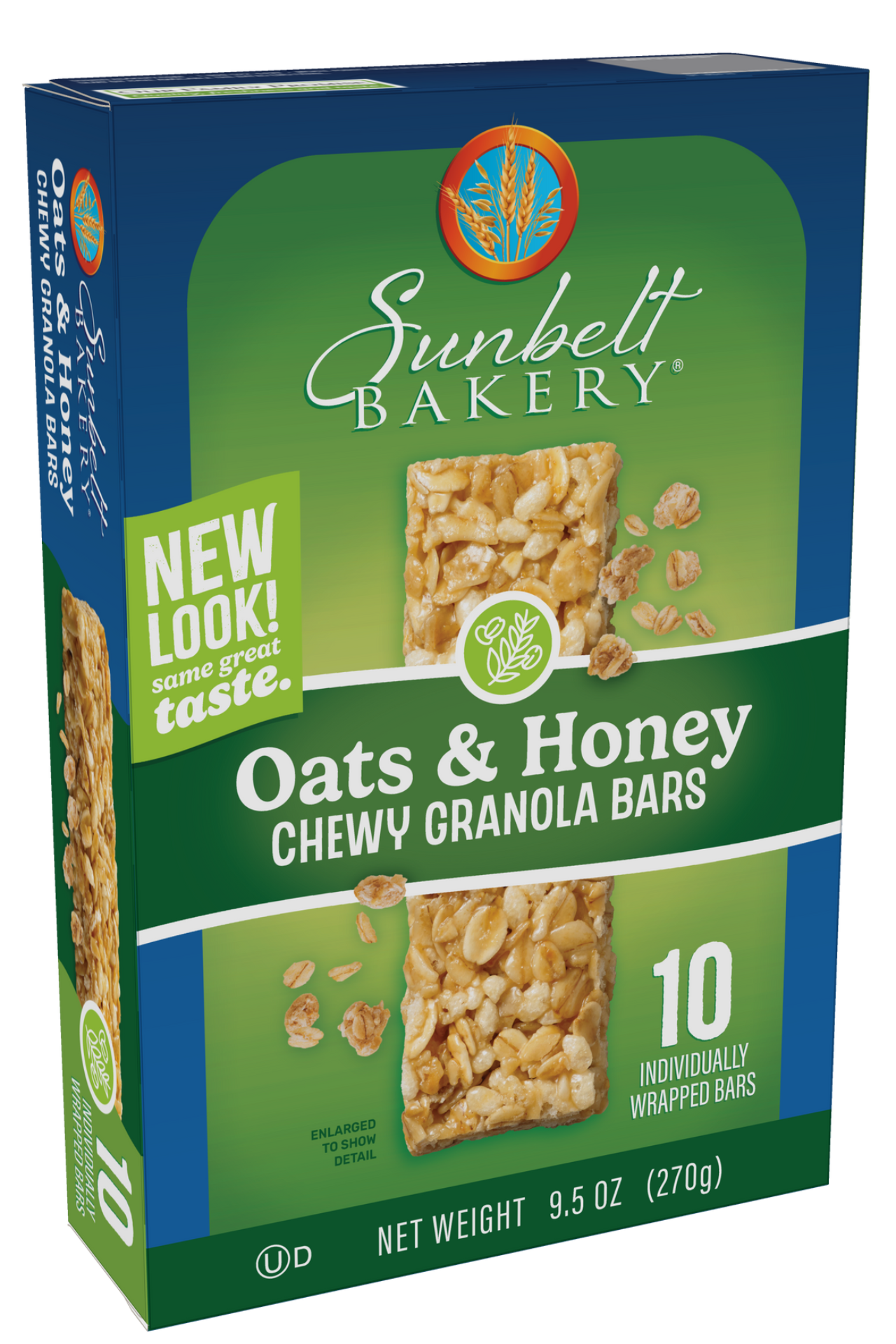 carton of oats and honey chewy granola bars